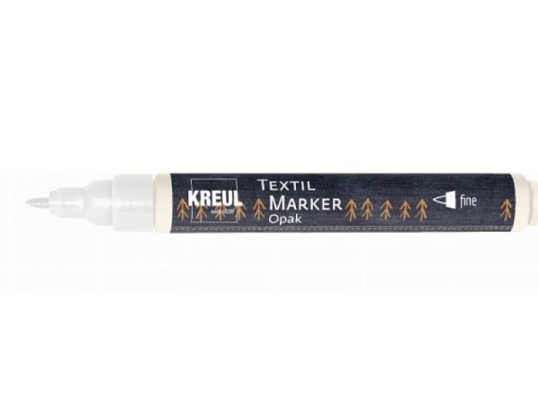 Filzstift Kreul Textilmarker opak Fine weiss