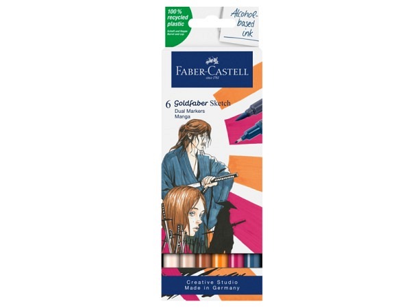 Filzstift Faber-Castell Goldfaber Sketch Marker 6er Set Manga