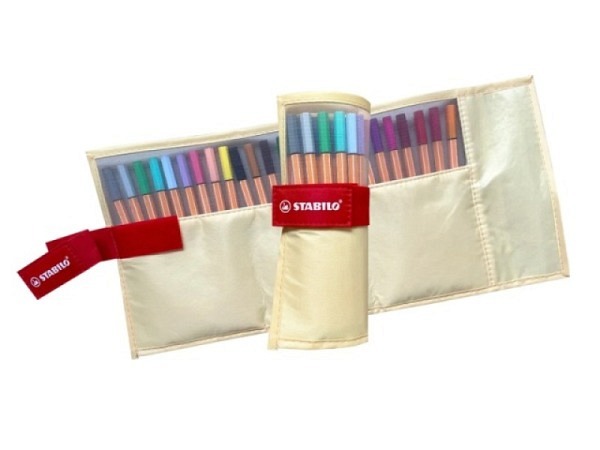 Filzstift Stabilo Point 88 Set 25er Rollerset Pastell gelb 