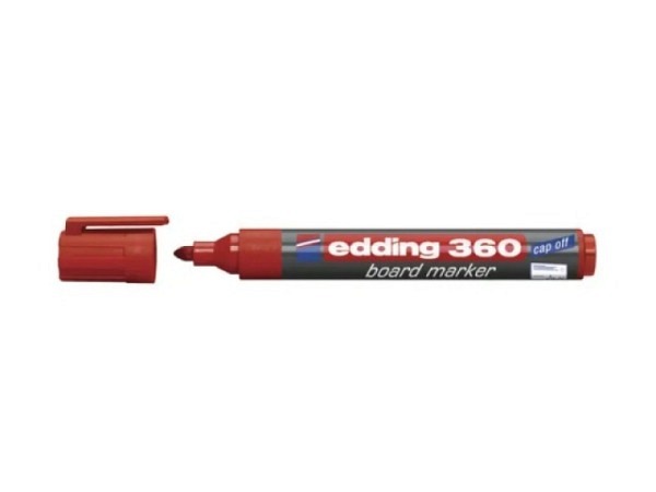 Filzstift Edding 360 Whiteboard rot 