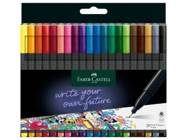 Filzstift Faber-Castell Grip Finepen 20er Set