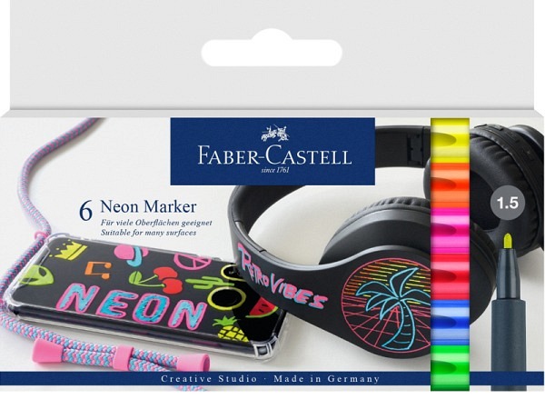 Filzstift Faber-Castell Neon Marker Set