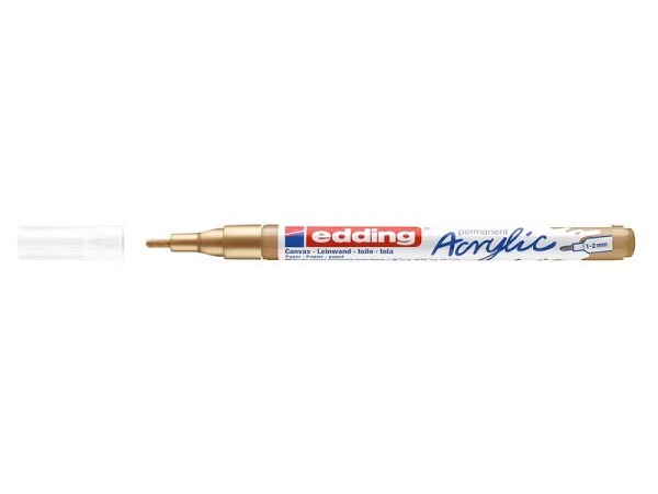 Filzstift Edding 5300 Acryl permanent reichgold