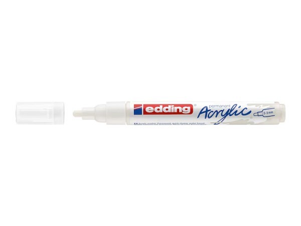 Filzstift Edding 5100 Acryl permanent verkehrsweiss
