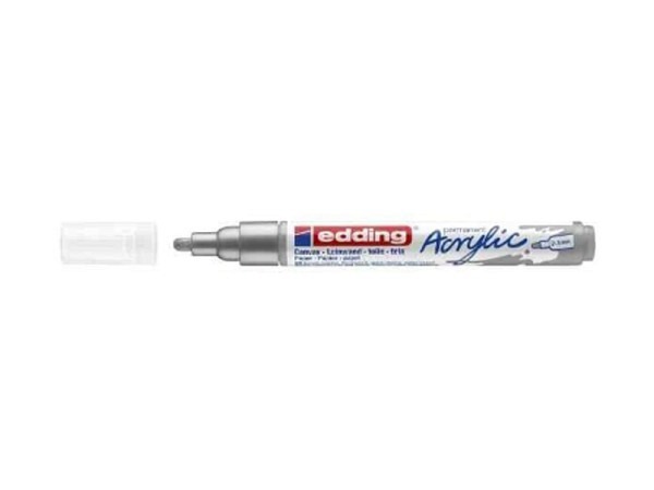 Filzstift Edding 5100 Acryl permanent silber