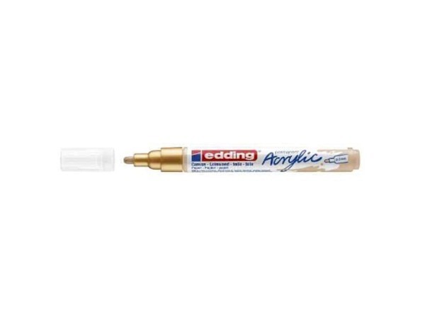 Filzstift Edding 5100 Acryl permanent reichgold
