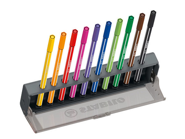 Filzstift Stabilo Pen 68 Set 10er im Klicketui