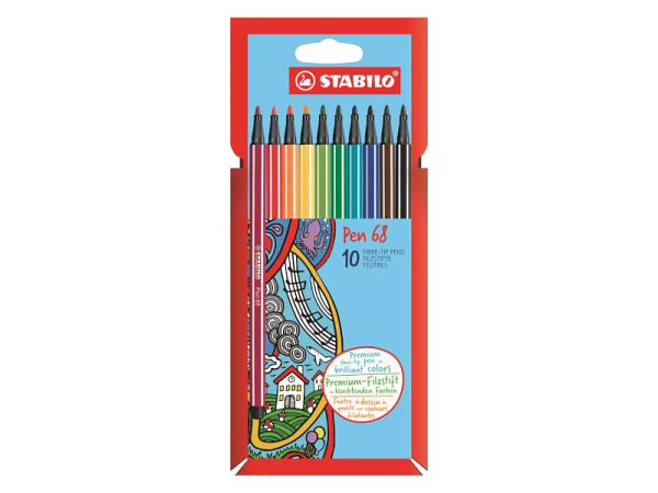 Filzstift Stabilo Pen 68 10er Set