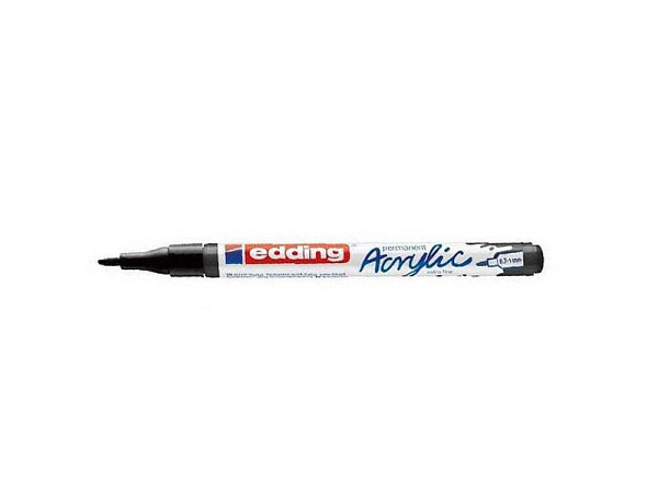 Filzstift Edding 5500 Acryl permanent schwarz