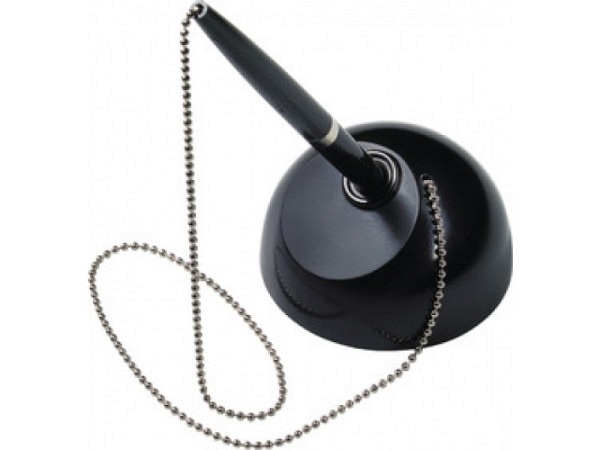 Kugelschreiber-Ständer Helit mit Kette schwarz H83595