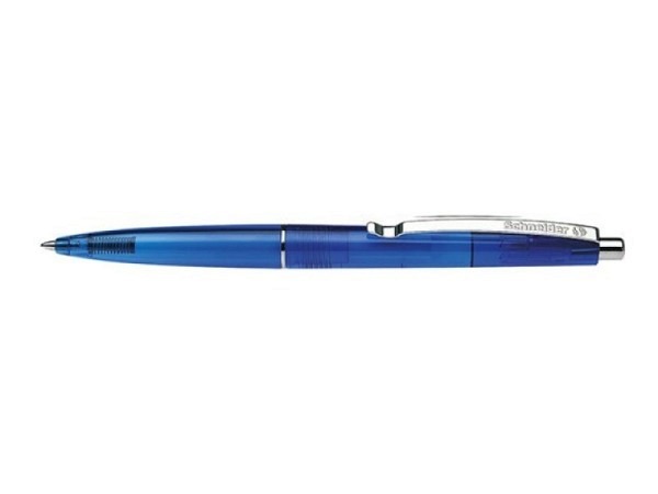 Kugelschreiber Schneider Icy Colours transparent blau, mit lau schreibender Mine