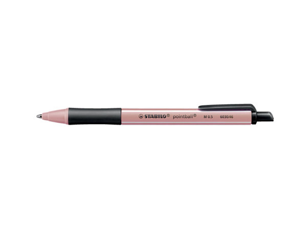 Kugelschreiber Stabilo Pointball Wildflowers blush mit Clip