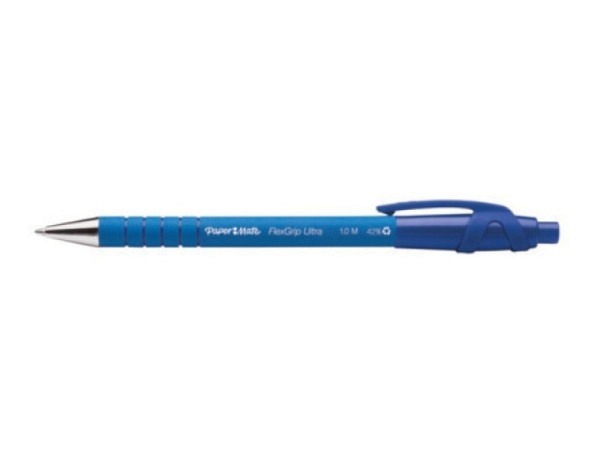 Kugelschreiber PaperMate Flexgrip m.Clip blau