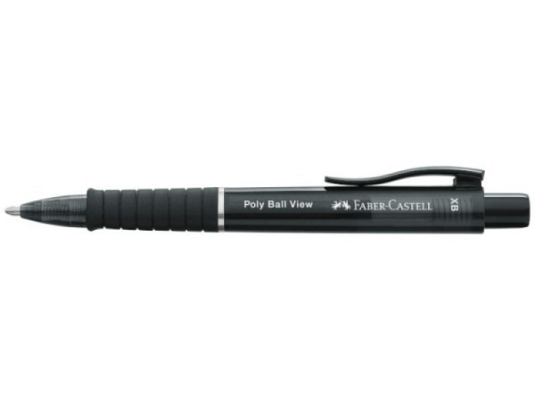 Kugelschreiber Faber-Castell Poly Ball View schwarz