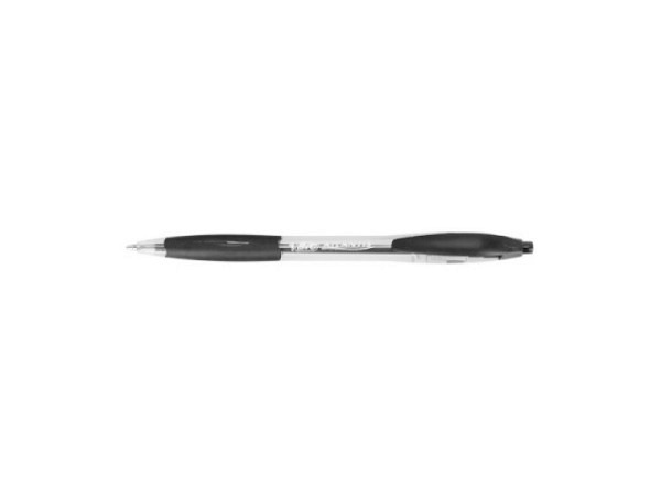 Kugelschreiber Bic Atlantis schwarz, Strichbreite: 0,4mm