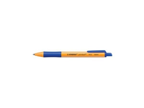 Kugelschreiber Stabilo Pointball M blau mit Clip