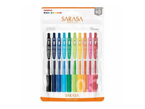 Roller Zebra Sarasa Clip 0,5mm 10er Set