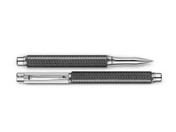 Roller Caran dAche Varius Carbon, versilbert und rhodiniert