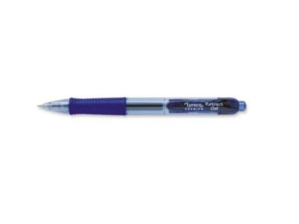 Roller Lyreco Premium retract Gel blau 0,5mm