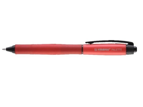 Roller Stabilo Palette Gelroller rot mit Druckmechanik, Strichbreite 0,4mm F