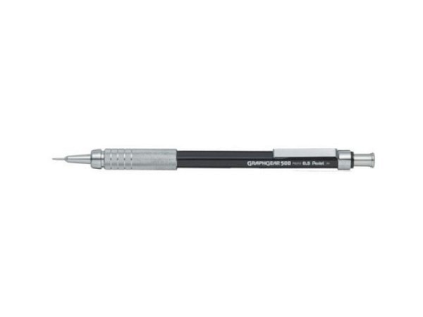 Feinminenstift Pentel Graphgear 500 0,5mm schwarzer Aluminiumschaft