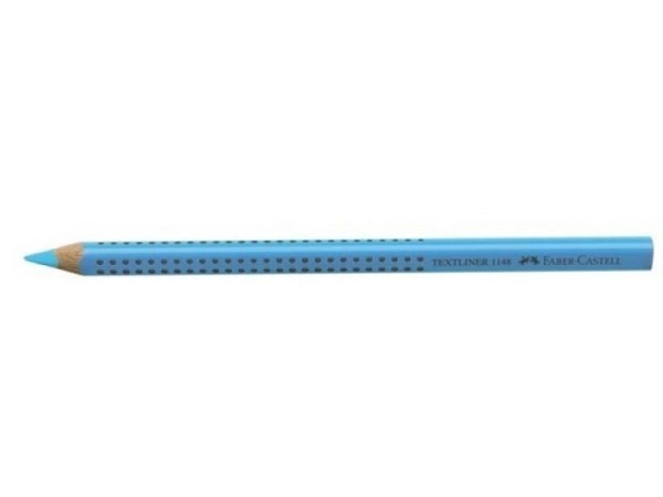 Leuchtstift Faber-Castell Natur blau schlägt nicht d. Papier