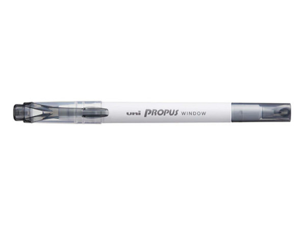 Leuchtstift Uniball Propus Window Dual rauchgrau