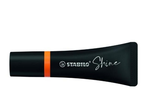 Leuchtstift Stabilo Shine orange, Keilspitze für Strichstärken von 2-5mm