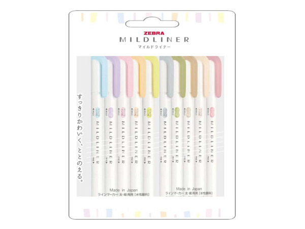Leuchtstift Zebra Mildliner Double Mild 10er Set 