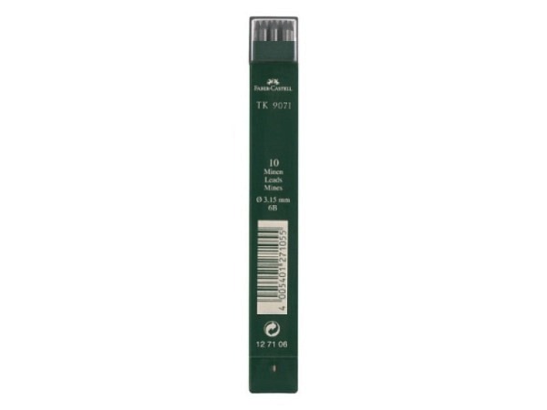 Minen Faber-Castell TK 9071 3,15mm 6B 13cm 10Stk.
