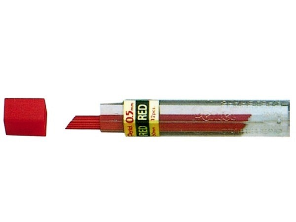 Minen Pentel Hi-Polymer 120 0,5mm HB rot, 60mm lang
