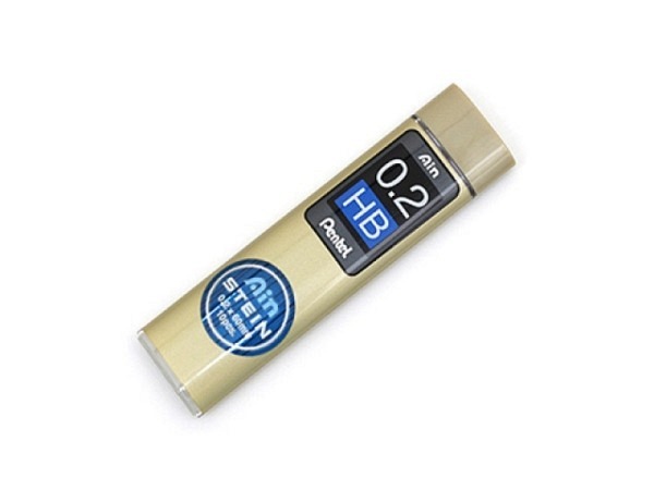 Minen Pentel Ain Stein 0,2mm HB 10Stk dank Keramik-Zell