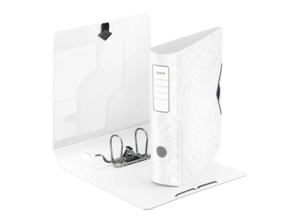 Ordner Leitz Wow Active weiss 8cm, abgerundeter Rücken