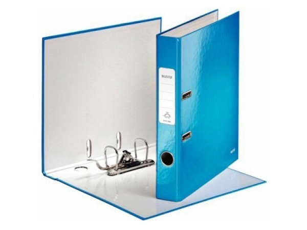 Ordner Leitz Wow blau 5cm, mit patentierter 180°