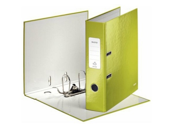 Ordner Leitz Wow grün 8cm, mit patentierter 180°