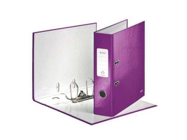 Ordner Leitz Wow violett 5cm, mit patentierter 180°