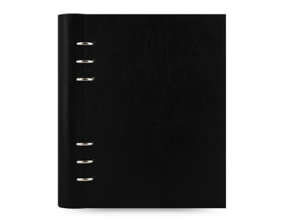 Ringbuch Filofax Clipbook A5 schwarz Kunstleder Softcover