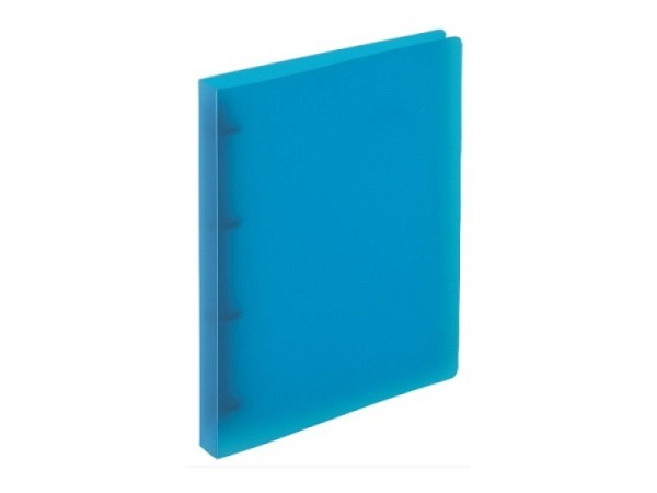 Ringbuch Kolma Easy A4 4 Ring 3cm breit, transparent blau