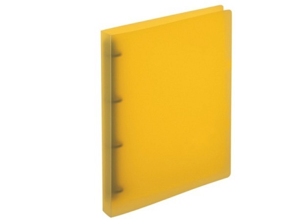 Ringbuch Kolma Easy A4 4 Ring 3cm breit, transparent gelb