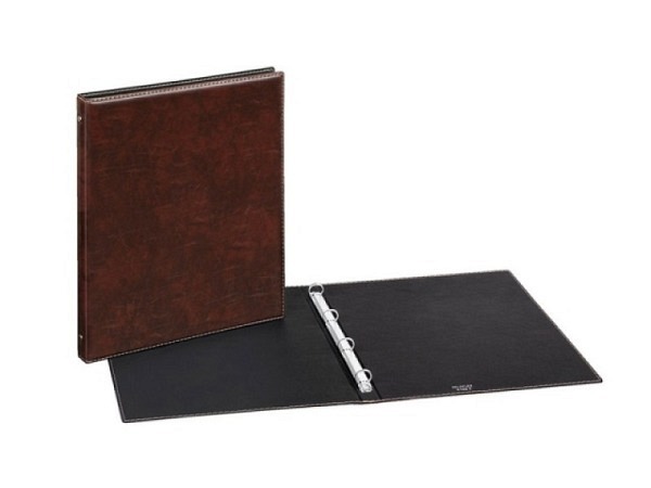 Ringbuch Veloflex Exquisit A4 braun Lederoptik