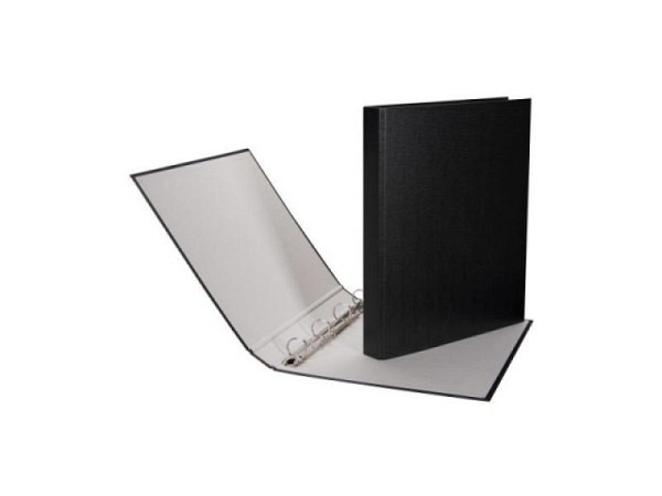 Ringbuch Biella Ringoplast A4 4-Ring 35mm schwarz