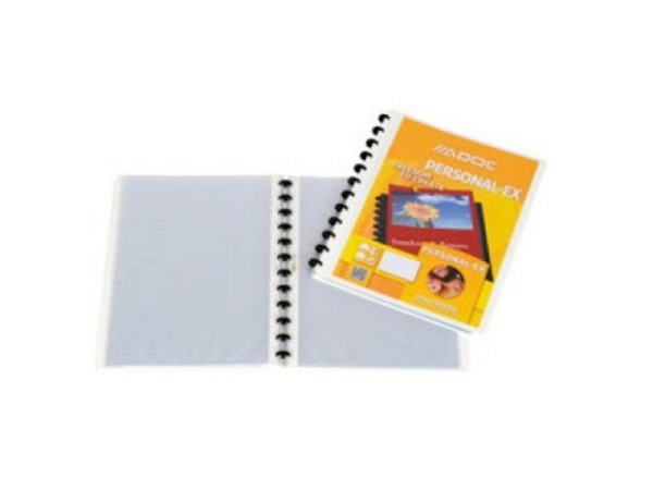 Sichtbuch Adoc Bindex Personal weiss A4 mit 40 Taschen