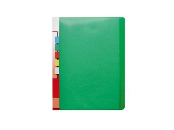 Sichtbuch Kolma Easy A4 20 Taschen grün transp