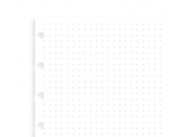 Ringbucheinlage Notizpapier Filofax A5 punktkari..