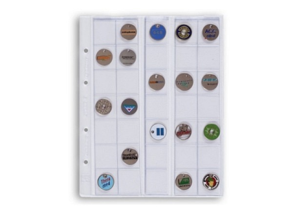 Zeigtaschen Leuchtturm Münzhülle Optima 27 5Stk., 35 Münzen