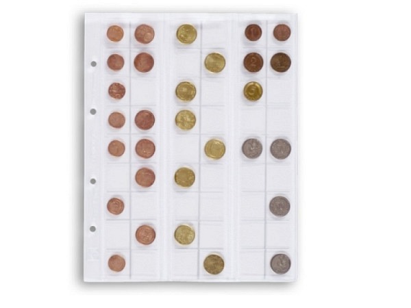 Zeigtaschen Leuchtturm Münzhülle Optima 20 5Stk., 54 Münzen