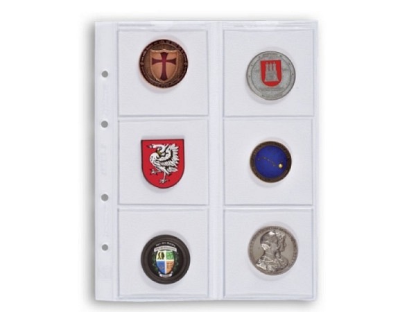 Zeigtaschen Leuchtturm Münzhülle Optima 65 5Stk., 6 Münzen