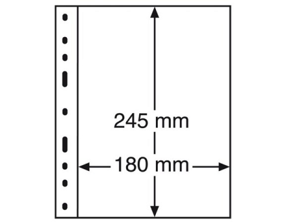 Zeigtaschen Leuchtturm Münzhülle Optima 1C 10Stk., 1er