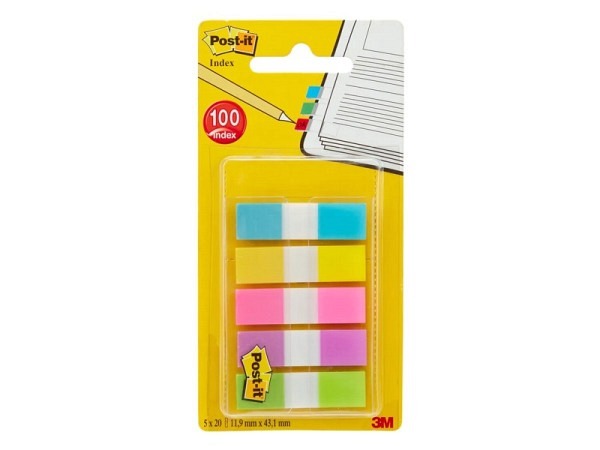 Reiter Post-it Index 11,9x43,2mm mit transparentem Dispenser