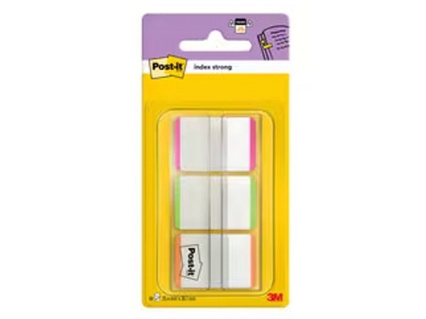 Reiter Post-it Index Strong transparent mit neonfarb. Fahnen